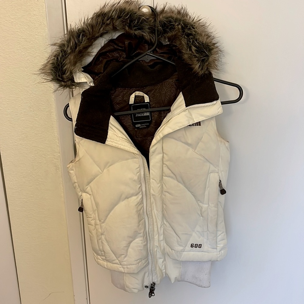The North Face hooded down vest